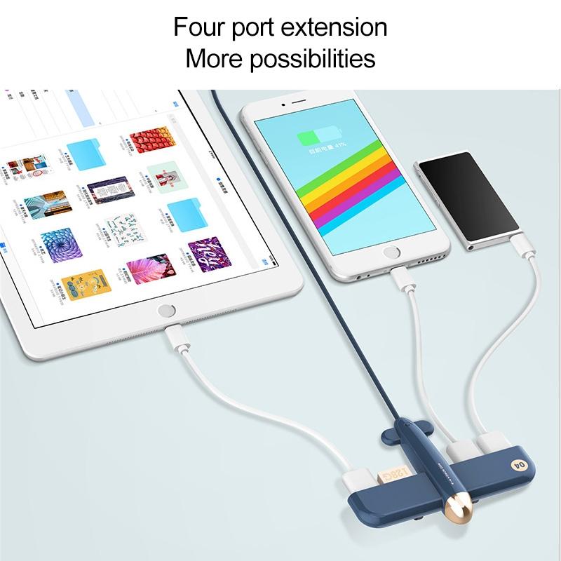 4-Port Usb Air Force One Hub - Blue