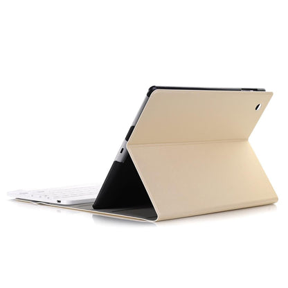Universal Ultra-Thin Tablet Case With Bluetooth Keyboard For Ipad 4 / 3 / 2 - Horizontal Flip - Blue