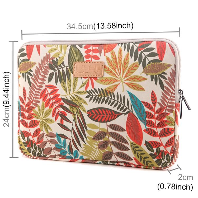 Colourful Leaves Sleeve Case for Macbook Samsung Sony Dell Alienware Chuwi Asus Hp Laptops - Blue