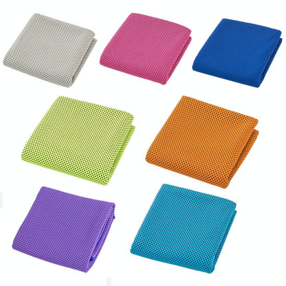 2-pack Enduring Ice Towels - Microfiber Fabric 30*100cm - Ideal for Gym and Sports - Green