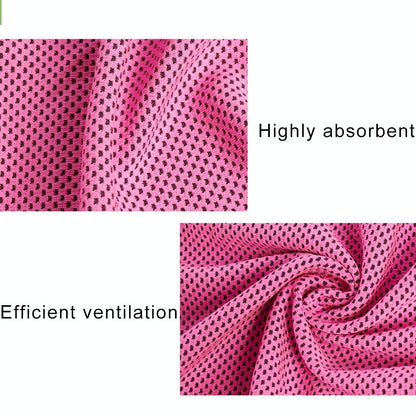 2-pack Enduring Ice Towels - Microfiber Fabric 30*100cm - Ideal for Gym and Sports - Green
