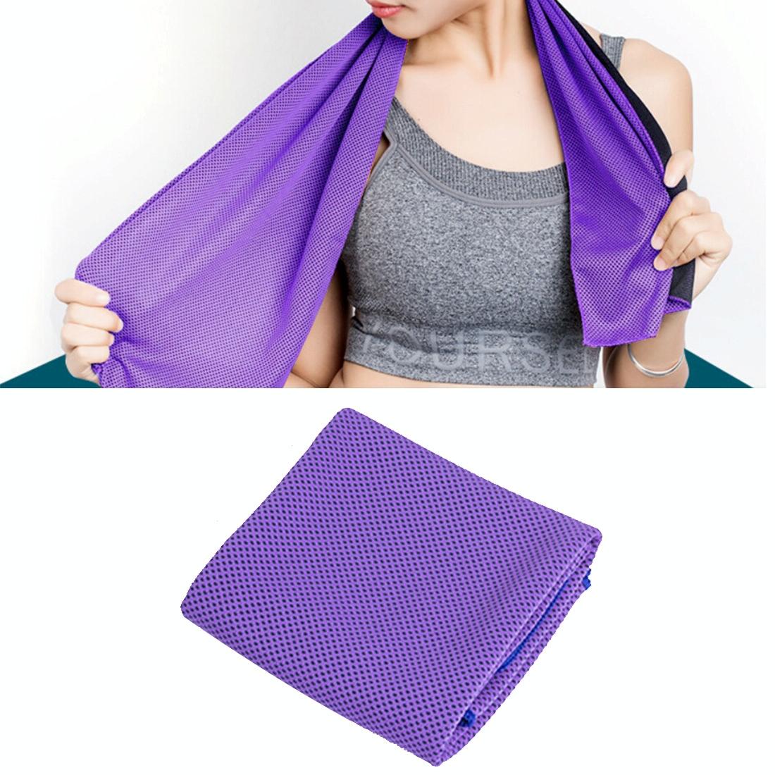 2-pack Enduring Ice Towels - Microfiber Fabric 30*100cm - Ideal for Gym and Sports - Green