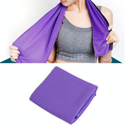 2-pack Enduring Ice Towels - Microfiber Fabric 30*100cm - Ideal for Gym and Sports - Green