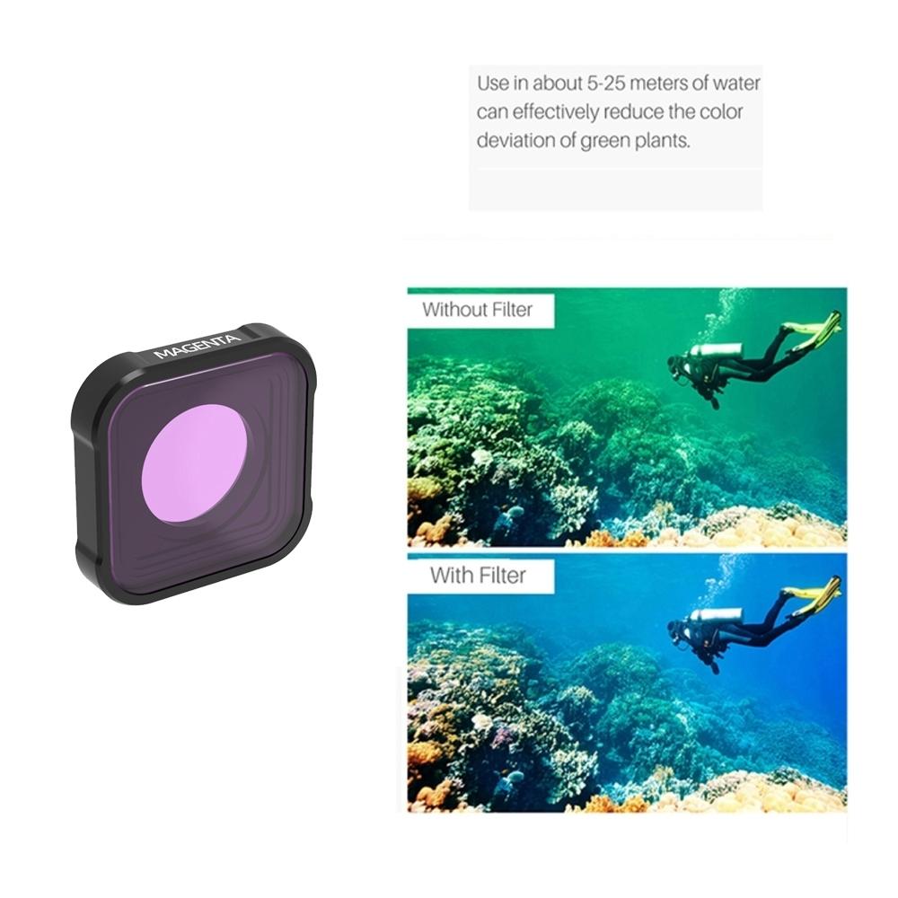 Kb Series Diving Lens Filter for Gopro Hero10 / 9 - Underwater - Magenta