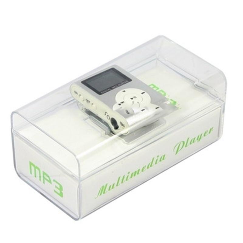 Lcd Mp3 Player With Tf / Micro Sd Slot & Metal Clip - Magenta