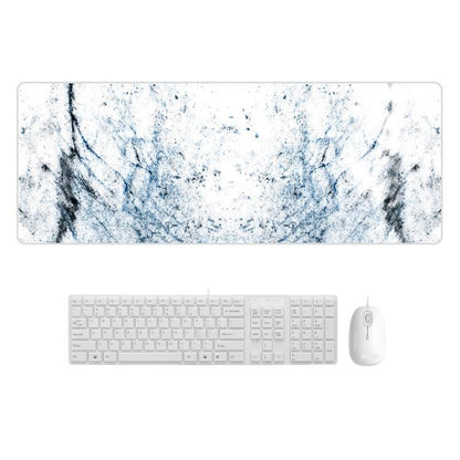 Sturdy Marbled Rubber Mouse Pad - Blue Crystal Marble
