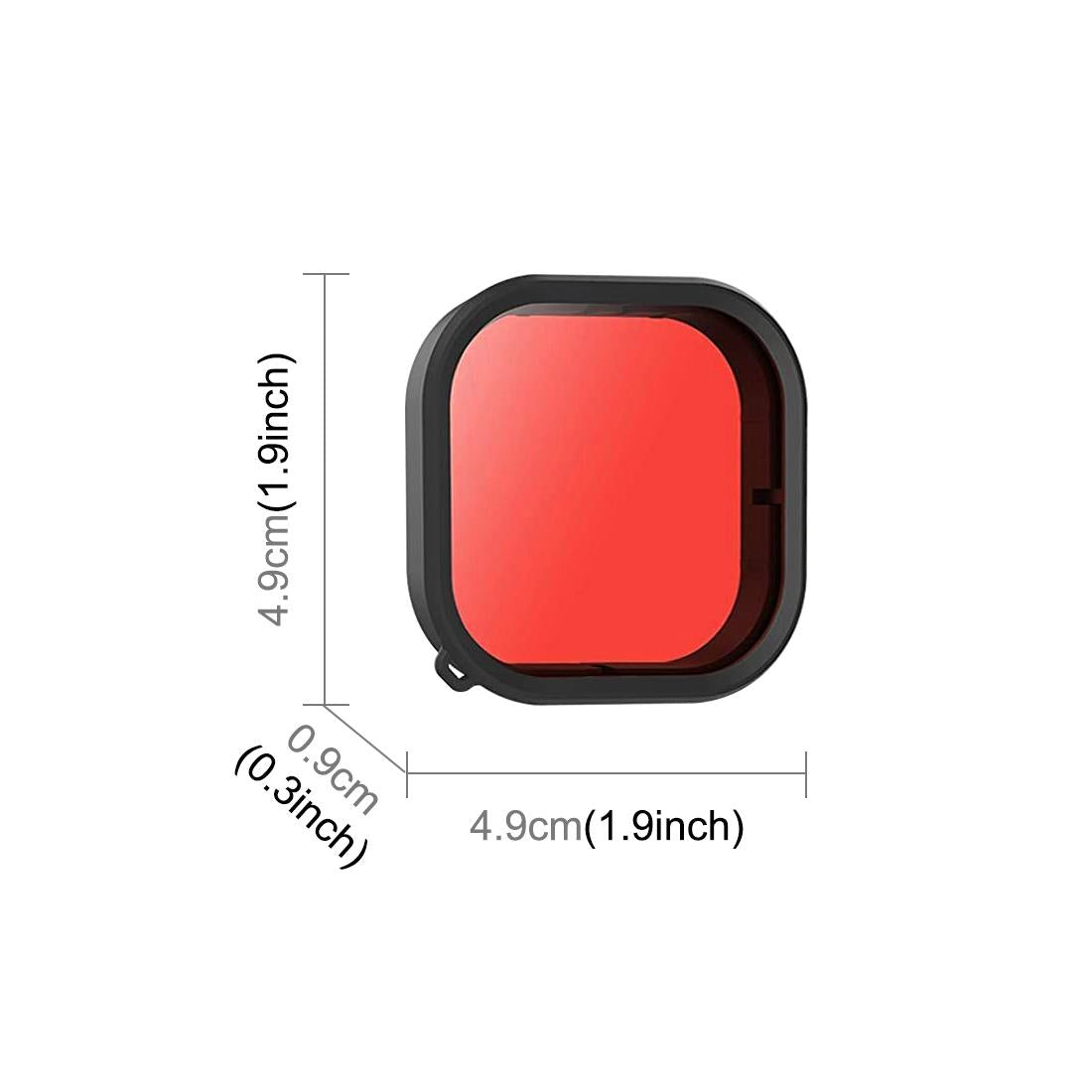Square Diving Lens Filter for Gopro Hero 9 / 10 / 11 / 12 - Purple