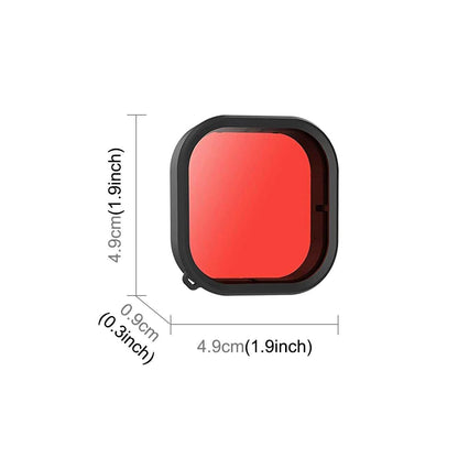 Square Diving Lens Filter for Gopro Hero 9 / 10 / 11 / 12 - Purple