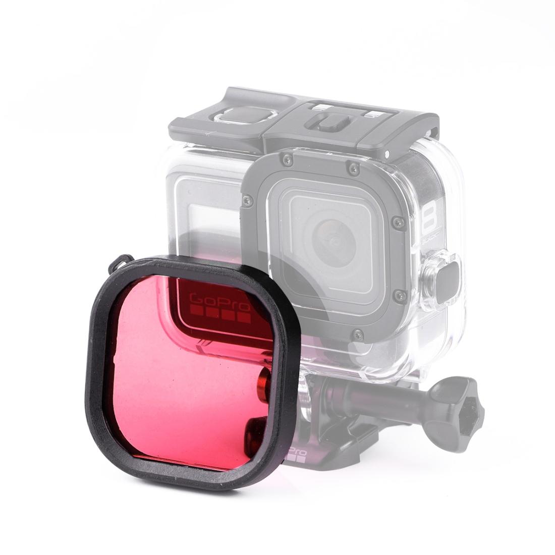 Waterproof Diving Lens Filter for Gopro Hero8 Housing - Purple