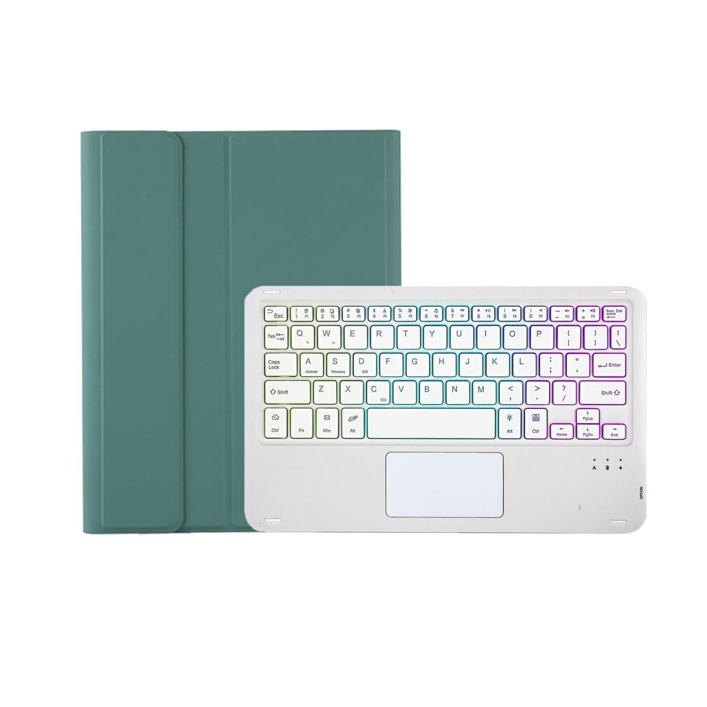 2022 Ipad 10.9 Lambskin Keyboard Case With Backlight & Pen Slot - Purple