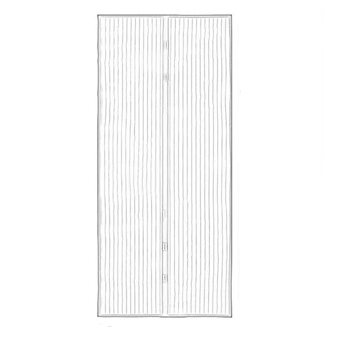 210x100cm Magnetic Mosquito-proof Screen Door Curtain - Magic Mesh - Beige