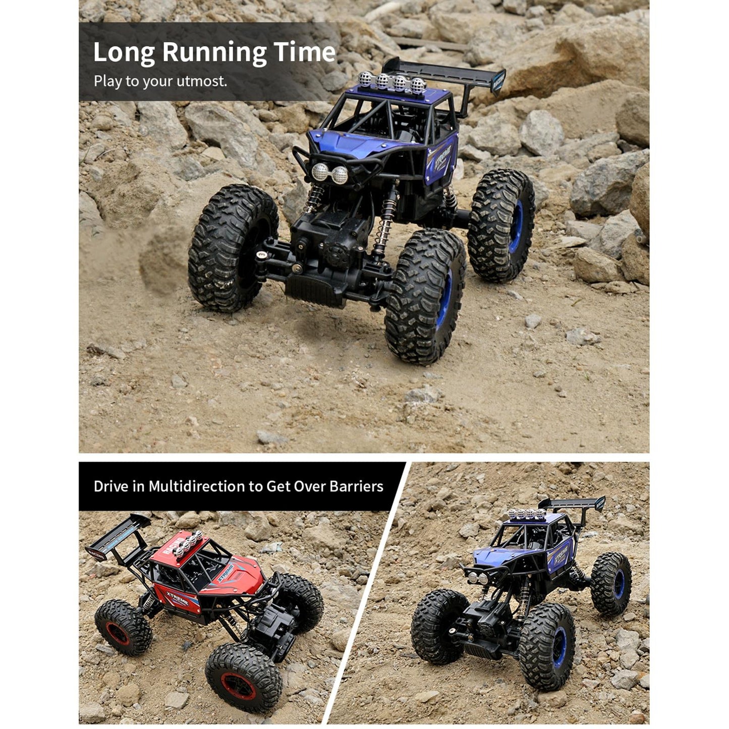 Alloy Climbing Car - 1 14 4wd Remote Control - Red