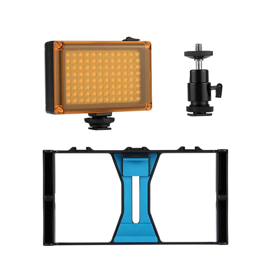 Vlogging Live Broadcast Led Selfie Light Kit With Tripod Head - Red
