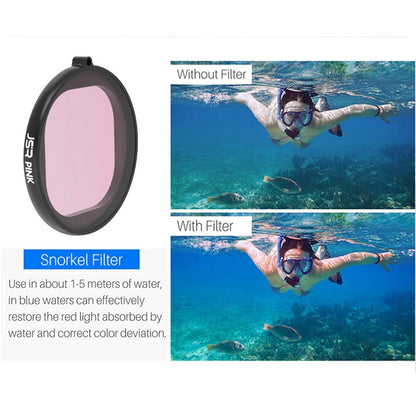 Gopro Hero8 Round Diving Lens Filter - Red