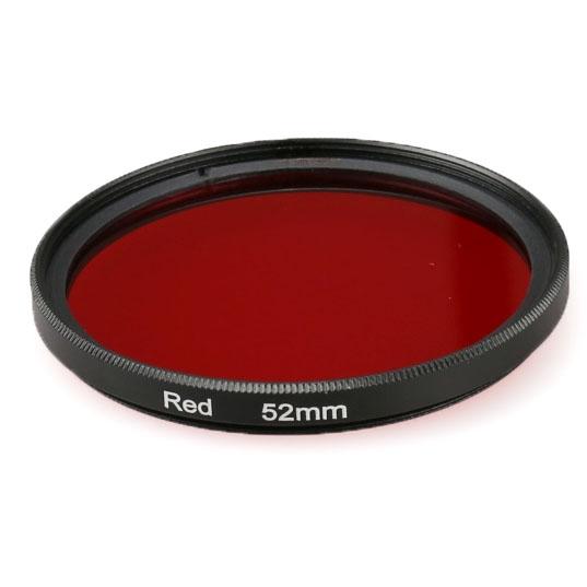 Uv Lens Filter for Gopro Hero 4 / 3 - 52mm Round Circle - Red