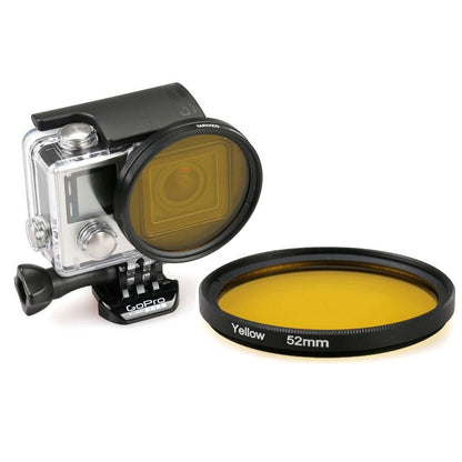 Uv Lens Filter for Gopro Hero 4 / 3 - 52mm Round Circle - Red