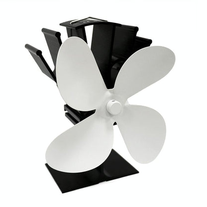 Eco-friendly Heat Powered Stove Fan for Wood / Gas / Pellet Stoves - Rose Red