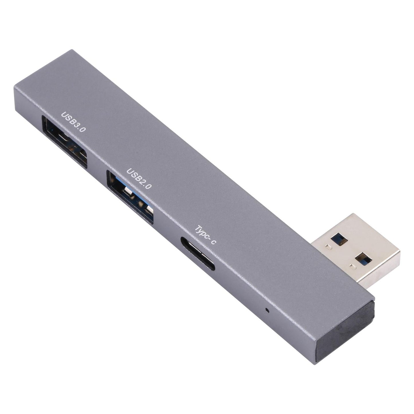 Usb Male To Usb 2.0+3.0+C Female Adapter Gray