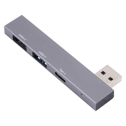 Usb Male To Usb 2.0+3.0+C Female Adapter Gray