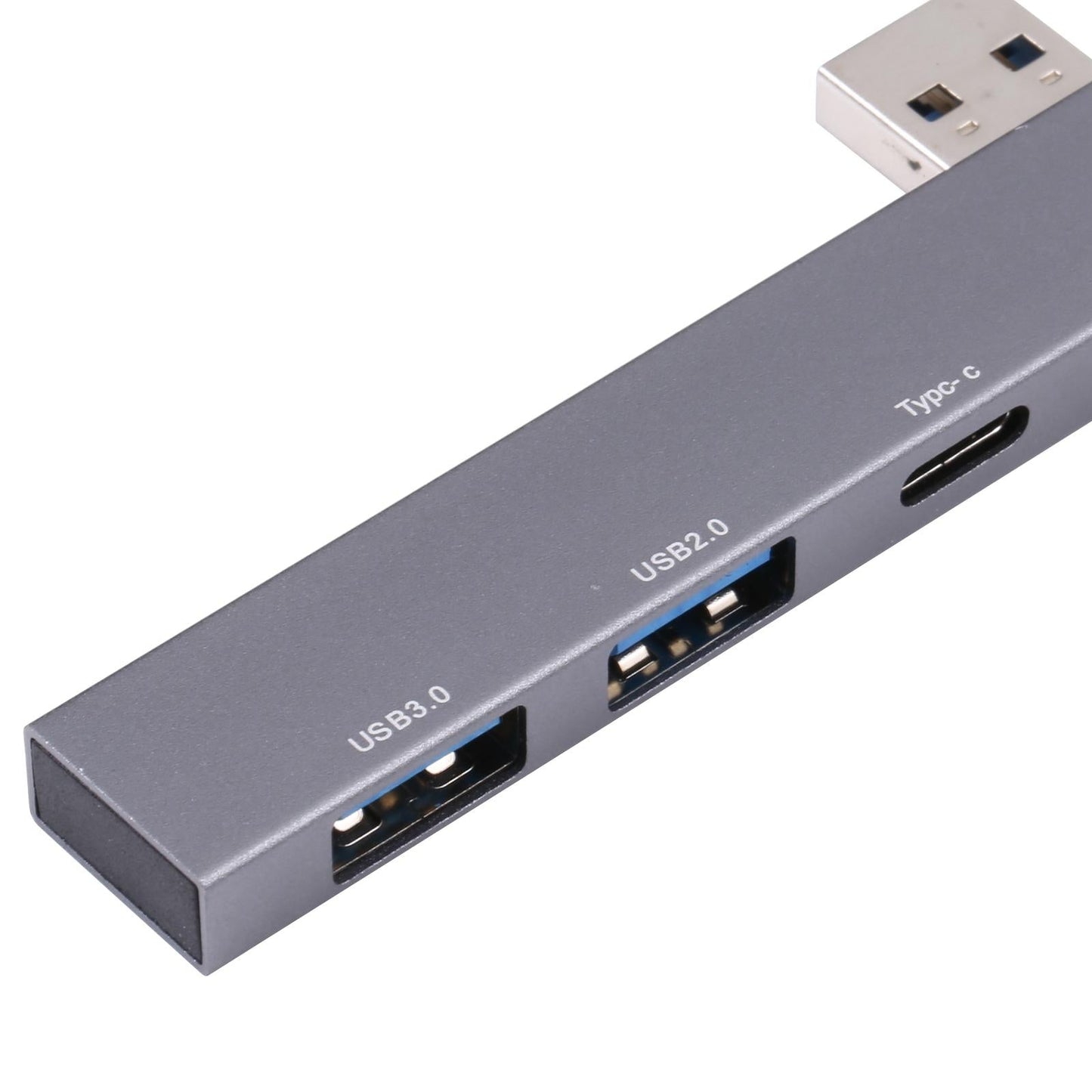 Usb Male To Usb 2.0+3.0+C Female Adapter Gray