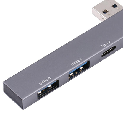 Usb Male To Usb 2.0+3.0+C Female Adapter Gray