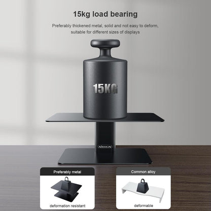Black Adjustable Desk Stand for Laptop and Monitor - Eda0011511S