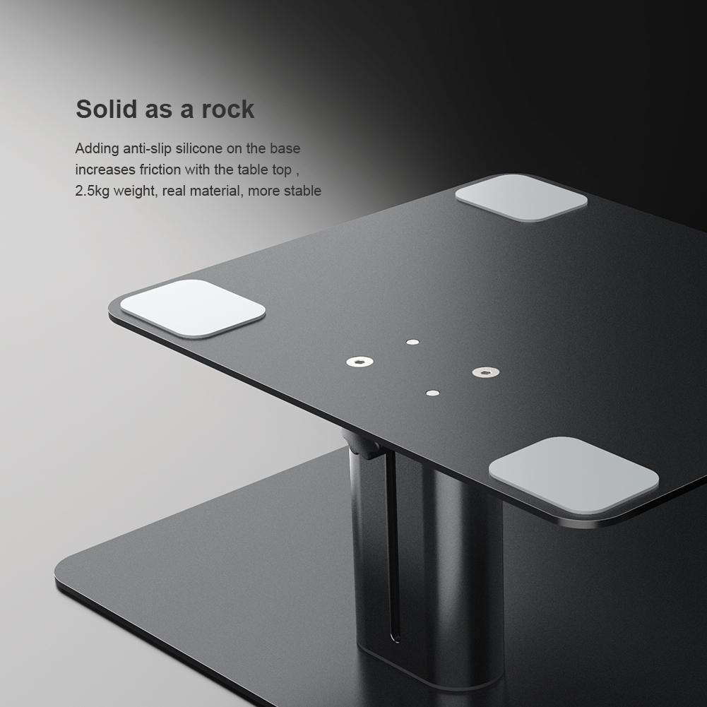 Black Adjustable Desk Stand for Laptop and Monitor - Eda0011511S