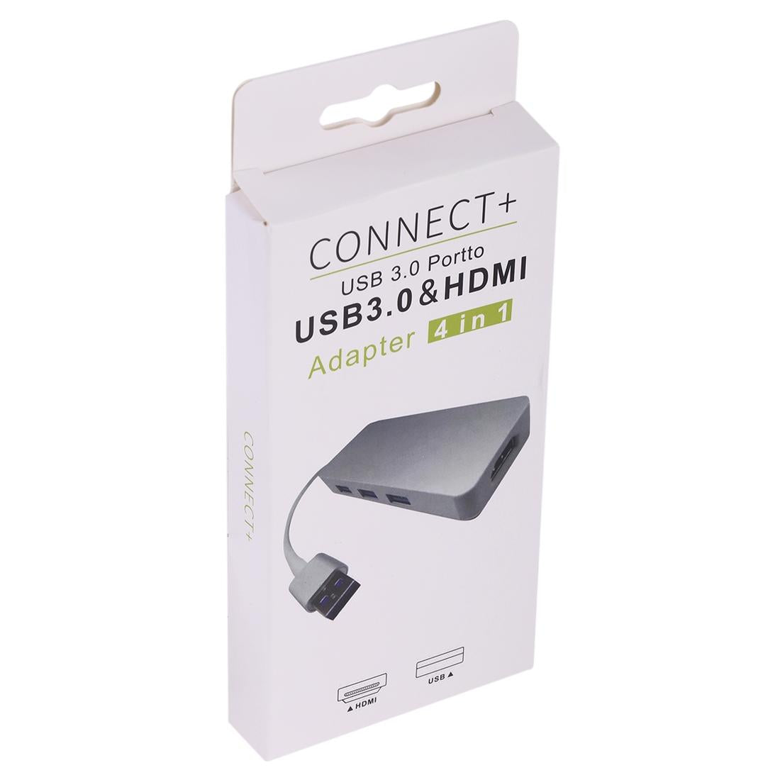 3-In-1 Usb 3.0 To Hdmi Adapter Silver