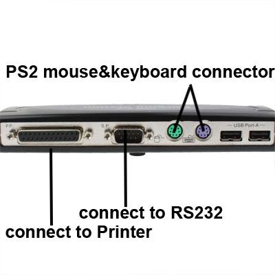 8-Port Usb 2.0 Docking Station With Multiple Ports Black - Silver