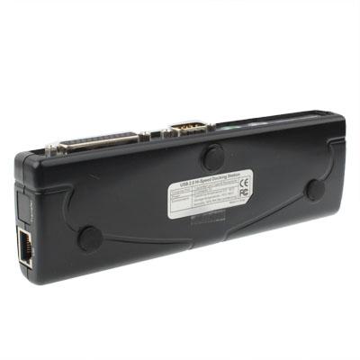 8-Port Usb 2.0 Docking Station With Multiple Ports Black - Silver