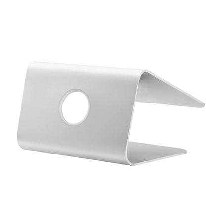 Aluminum Cooling Stand for Mac Ipad and Laptops - Rotating Design Silver
