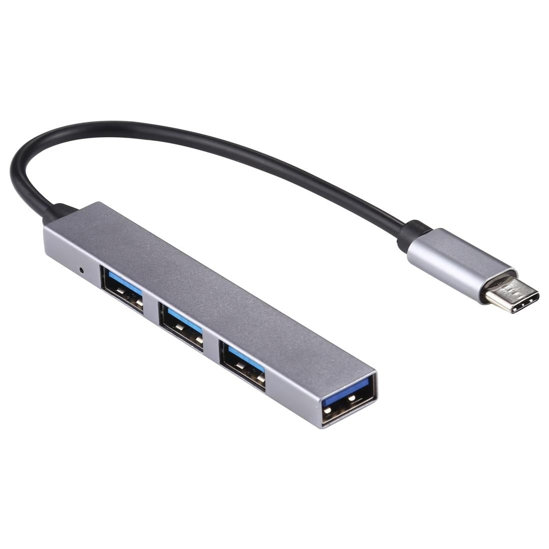 4-Port Usb-C Hub Adapter With Usb 3.0 - Silver