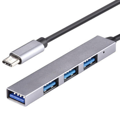4-Port Usb-C Hub Adapter With Usb 3.0 - Silver