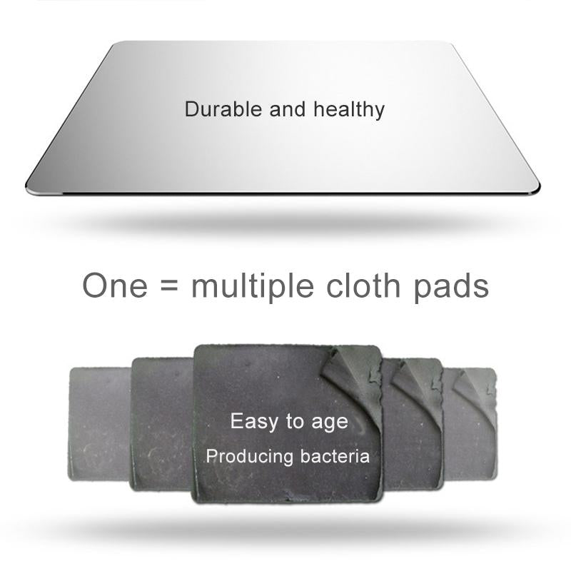 Double Sided Non Slip Aluminum Mouse Pad Small - Silver