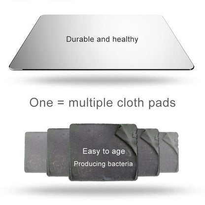 Double Sided Non Slip Aluminum Mouse Pad Small - Silver