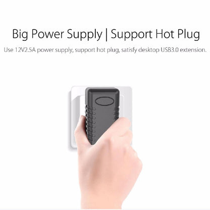 7-Port Aluminum Usb 3.0 Hub For Laptops - Silver