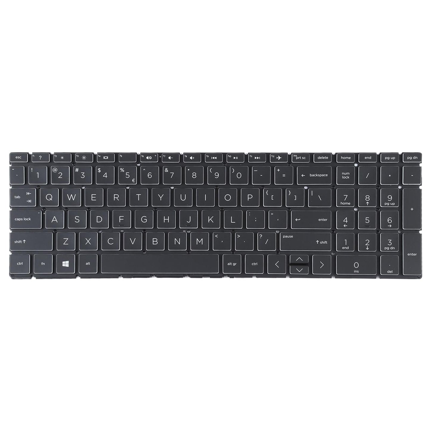 Backlit us Keyboard for Hp 15-da / Db Series - Silver