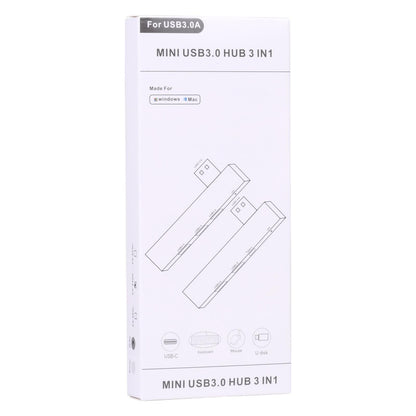 Usb Male To Dual Usb 2.0+3.0 Female Adapter Silver