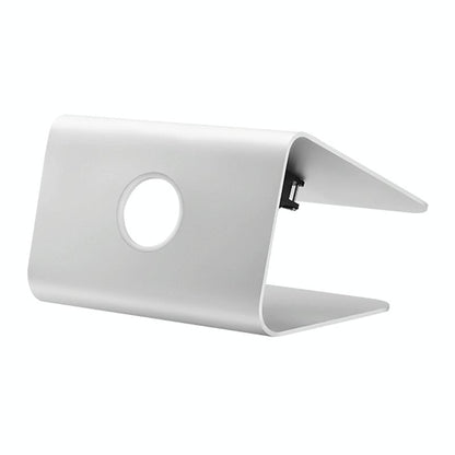 Classic Aluminum Cooling Stand with Fan for Mac Ipad and Laptops - Silver