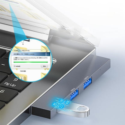 Usb-C To Dual Usb Adapter Silver