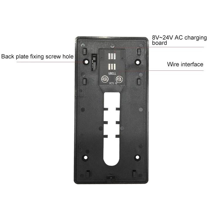 Smart Wifi Video Doorbell With Night Vision & Pir Detection - Silver