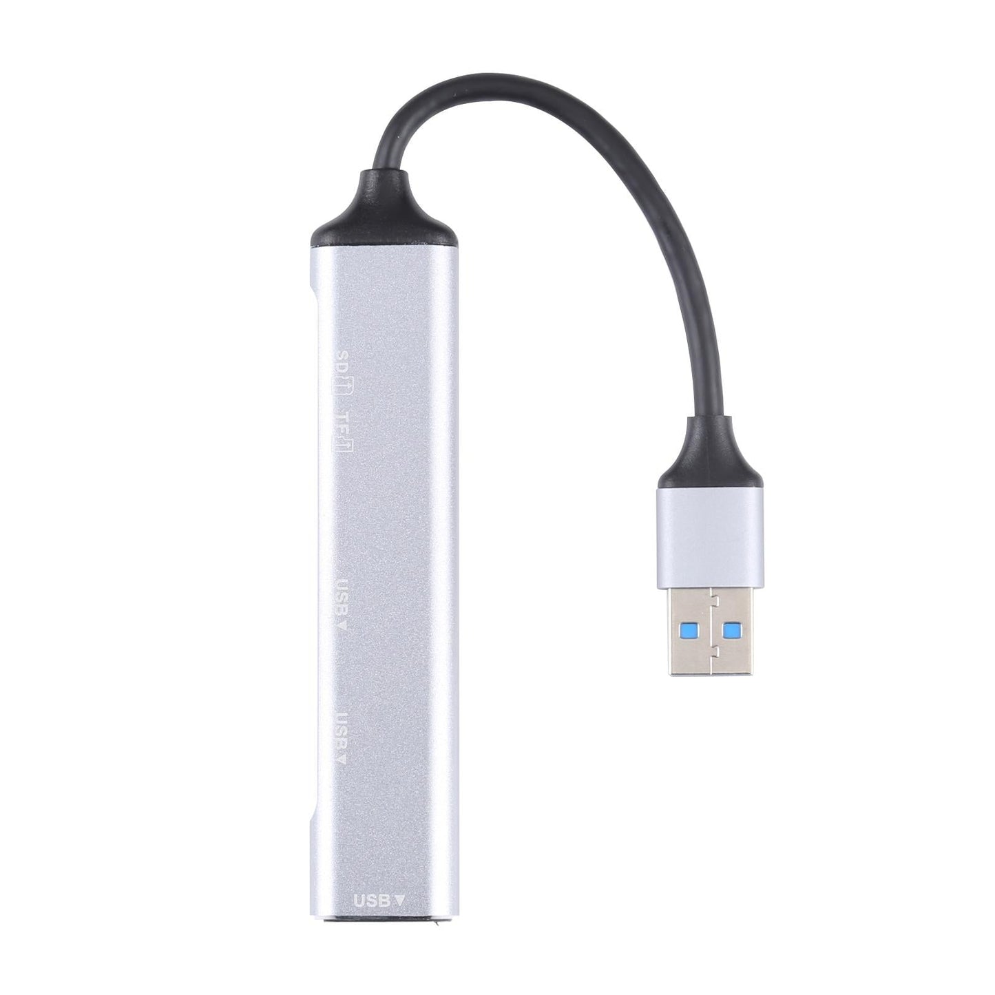 5-In-1 Usb 3.0 Docking Station With Sd / Tf Card Slot & 3 Usb Ports Silver