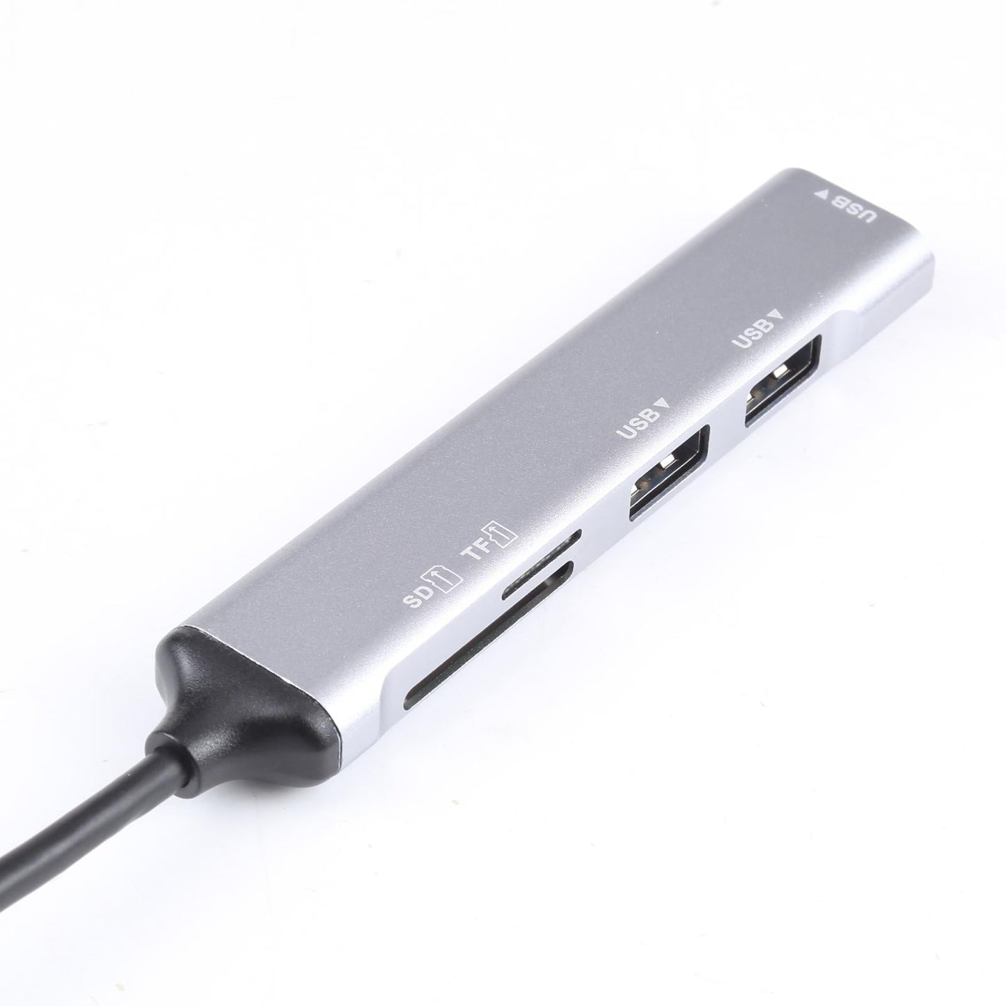 5-In-1 Usb 3.0 Docking Station With Sd / Tf Card Slot & 3 Usb Ports Silver