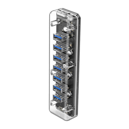 7-Port Usb 3.0 Desktop Hub With Blue Led