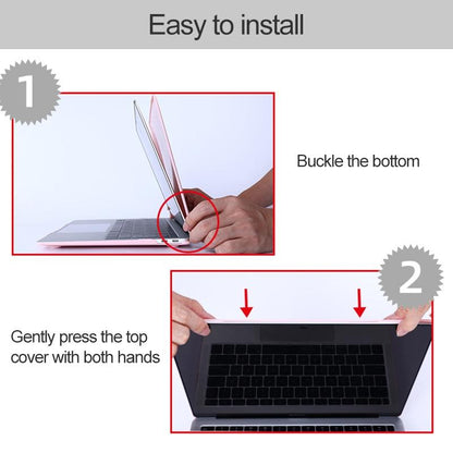 Frosted Shockproof Laptop Case - Protective - Transparent
