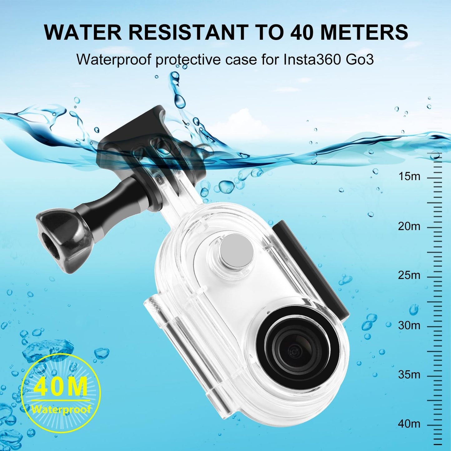Insta360 Go 3 Waterproof Housing with Base Adapter