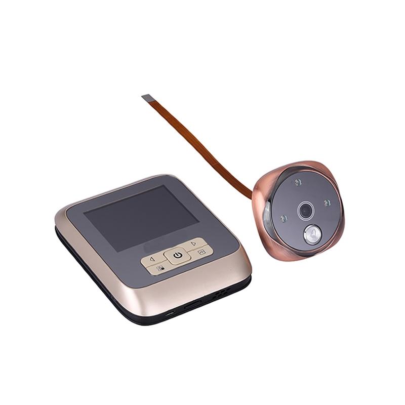 3.0 Tft Display Digital Door Viewer With 3.0Mp Camera Tf Card Support & Night Vision - 32Gb Max - Bronze