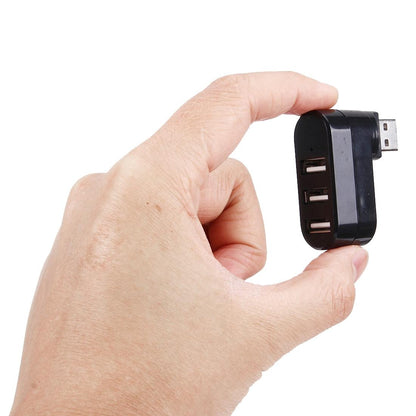 3-Port Usb 2.0 Hub With 180° Rotation - White