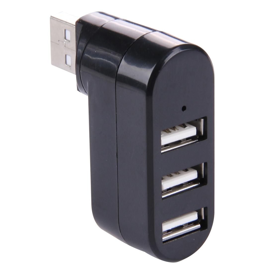 3-Port Usb 2.0 Hub With 180° Rotation - White