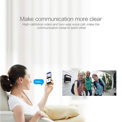 Waterproof Wifi Door Camera With Night Vision - 1080P